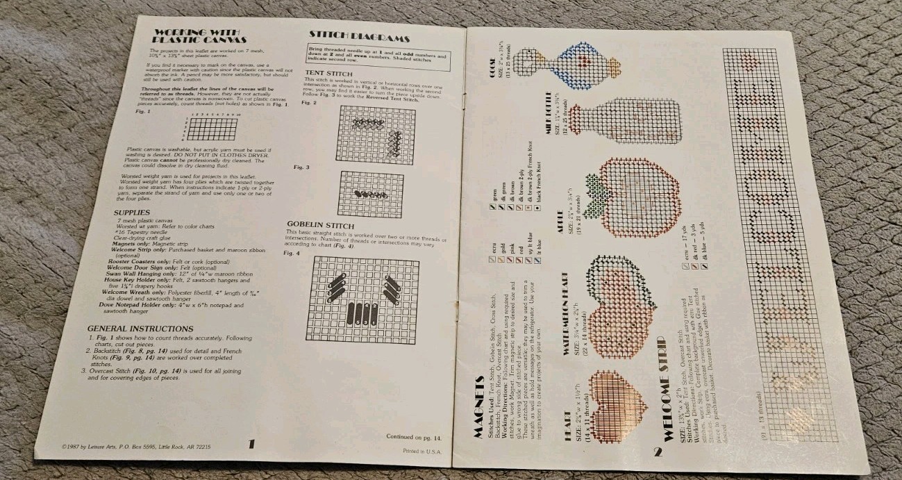 More Country Things In Plastic Canvas Pattern Booklet