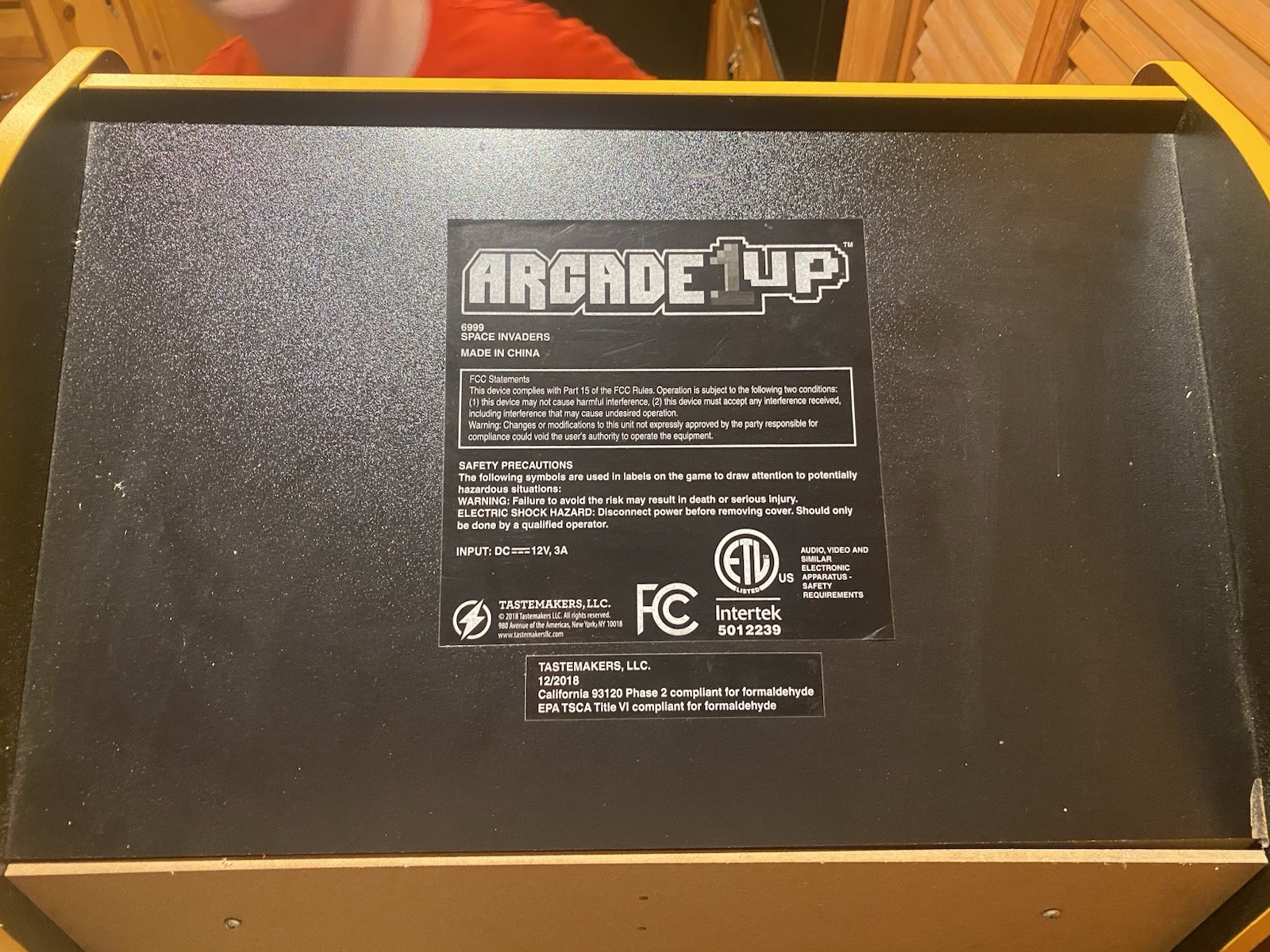 Space Invaders Arcade 1 Up Game Machine Taito Taitronics