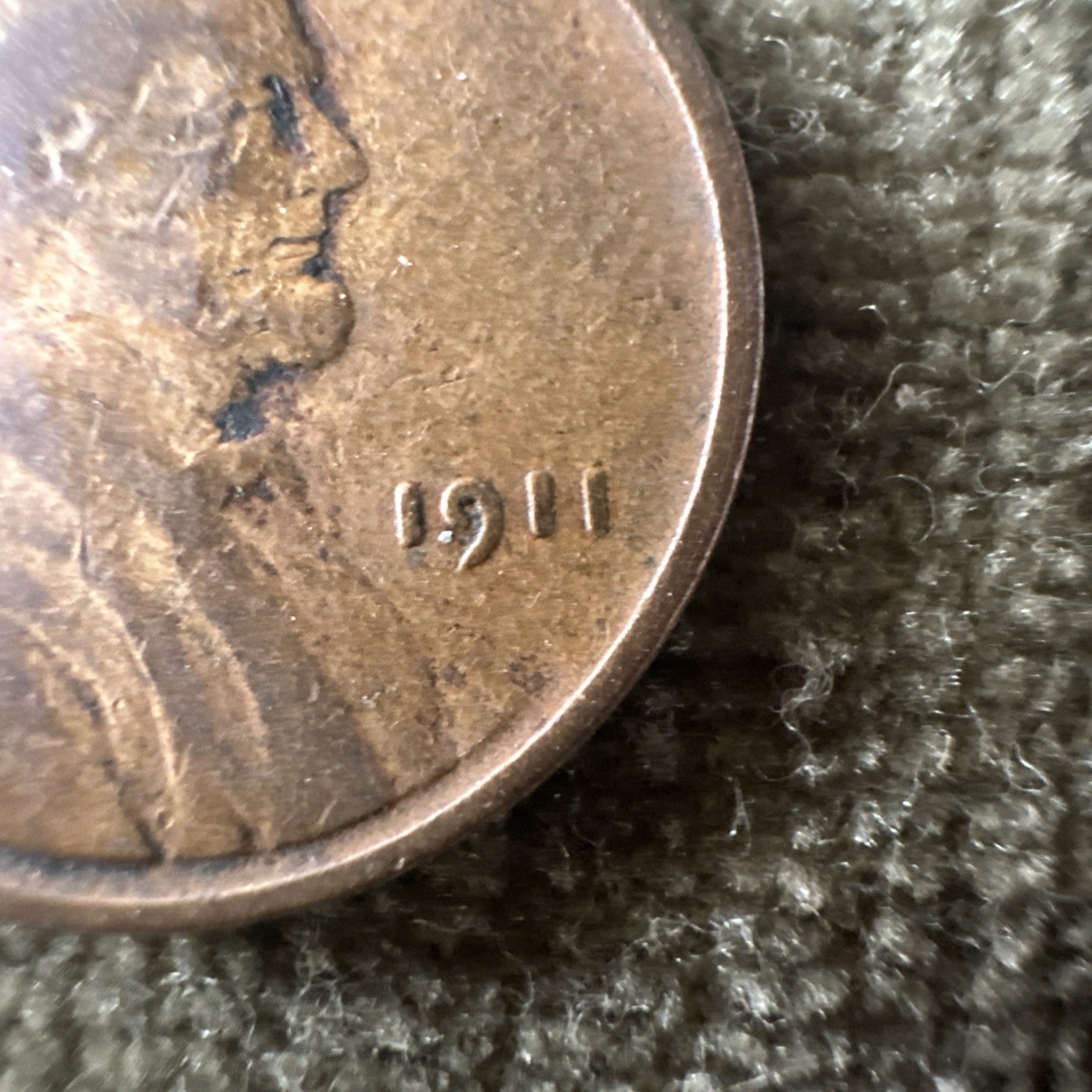 1911- D/D Lincoln Cent