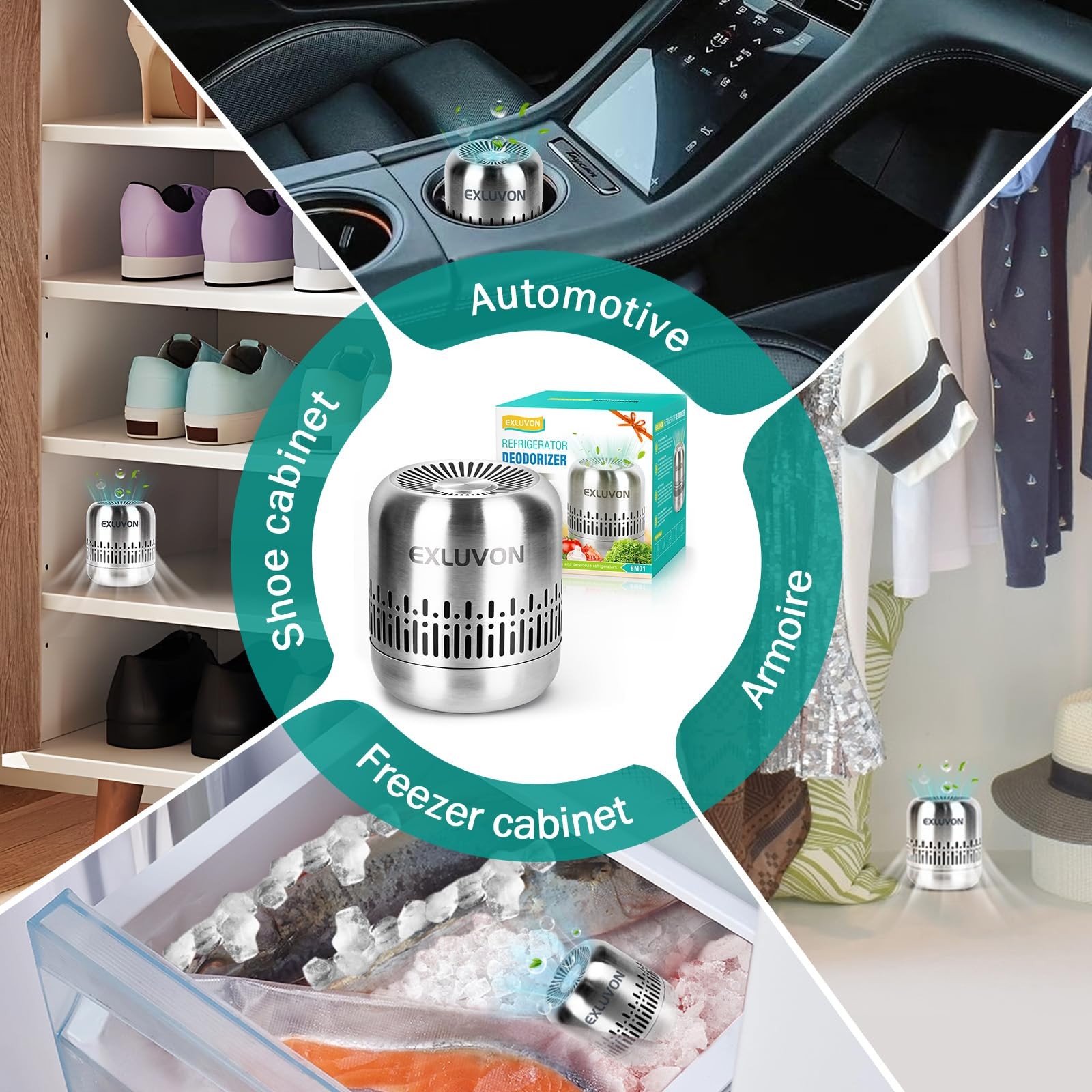 Refrigerator Deodorizer,Lasts for 10 Years Fridge Deodorizer Kitchen Gadgets ...