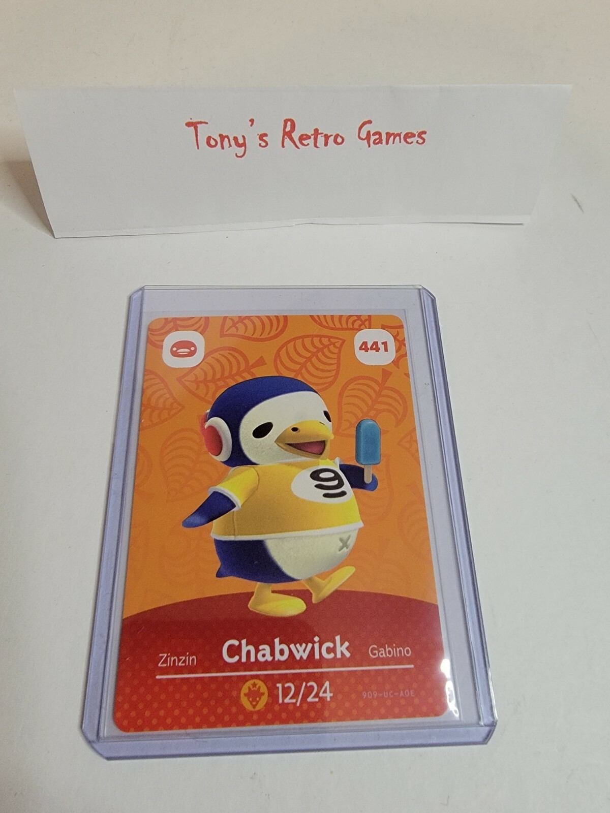 CHABWICK # 441 Animal Crossing Amiibo Card SERIES 5 NINTENDO MINT NEVER SCANNED!
