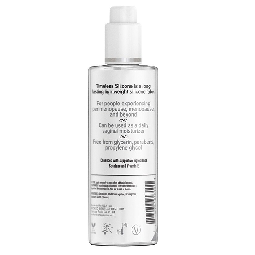 Wicked Simply Timeless Silicone Based Intimate Lubricant 4 oz