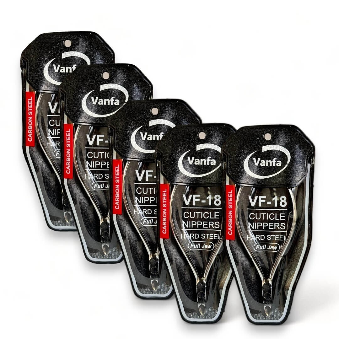 VANFA Cuticle Nipper Hard Steel VF18 Full Jaw (Pack of 5)
