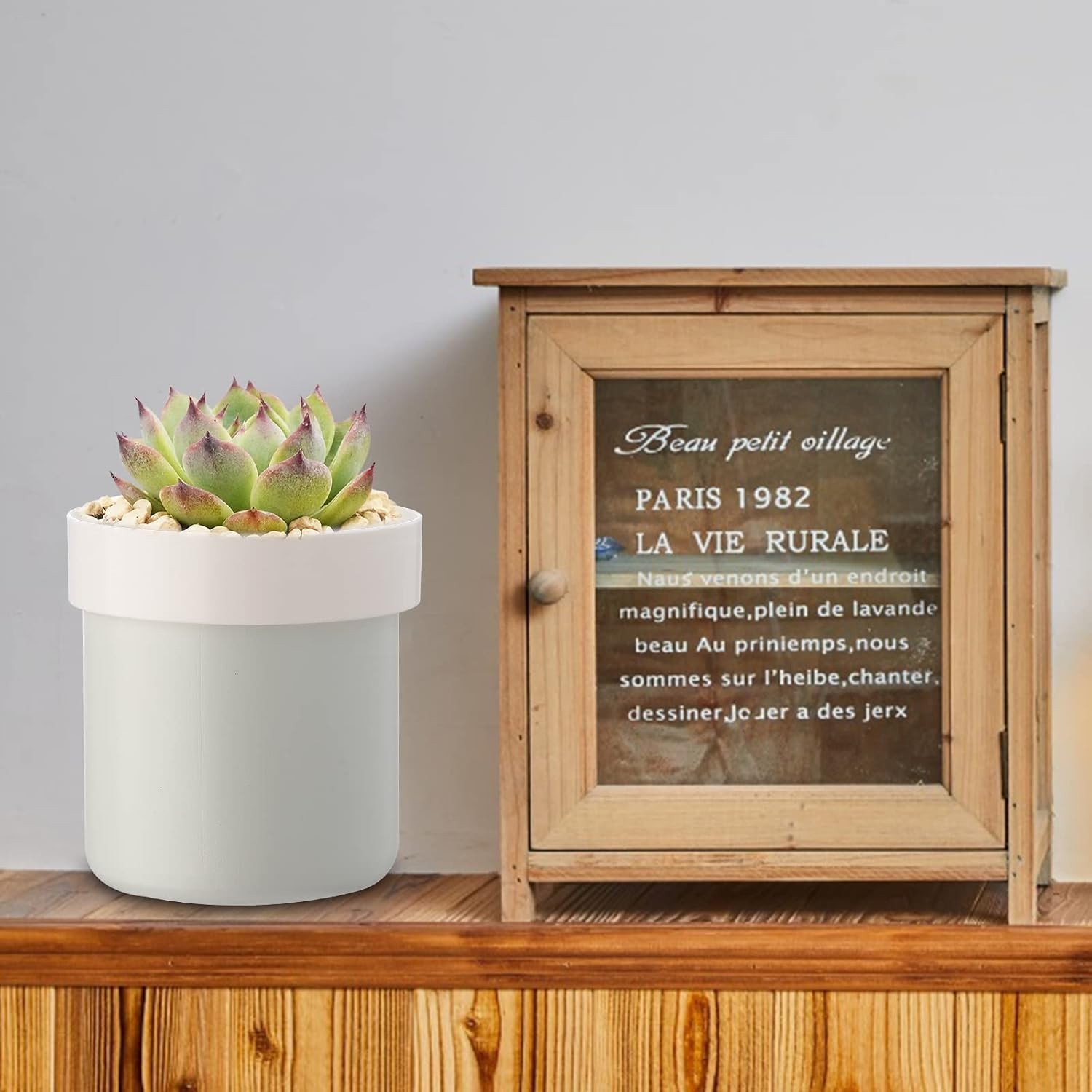 Secret Hidden Safe Flower Pot with Lock & Keys Home Outdoor Security Box