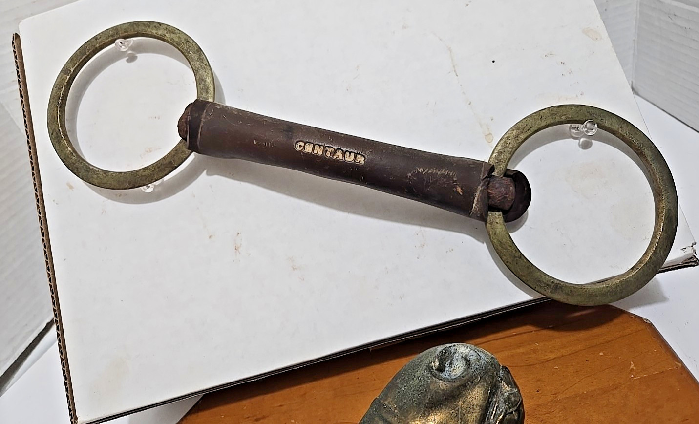 Vintage Centaur Kangaroo Rubber Bit 5.5" | Large Ring Horse Bit UK - See VIDEO