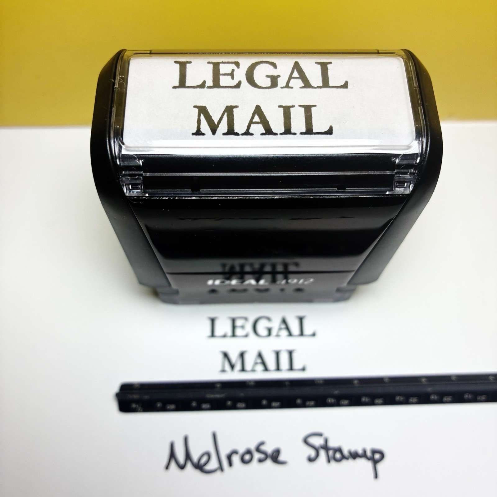 Legal Mail Rubber Stamp Black Ink Self Inking Ideal 4912