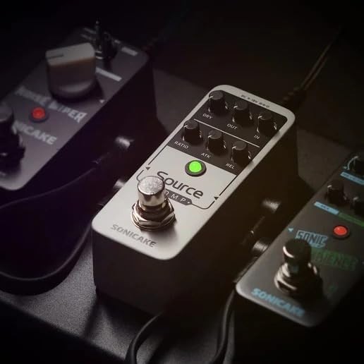 Mini Analog Compressor Pedal for Guitar/Bass - Source Comp/`