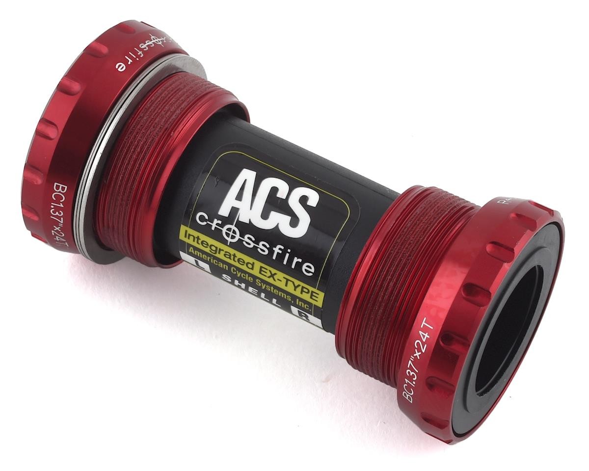 ACS Crossfire External Bottom Bracket (Red) [63829-3000]