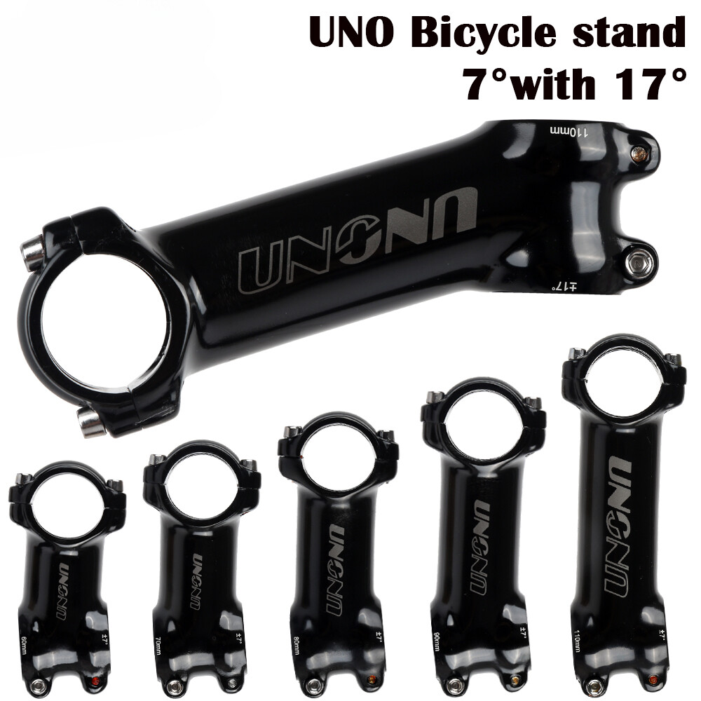 Black Stem Ultralight 7 17 35 Degree MTB Road Bike Stem 28.6 31.8mm 60-130mm