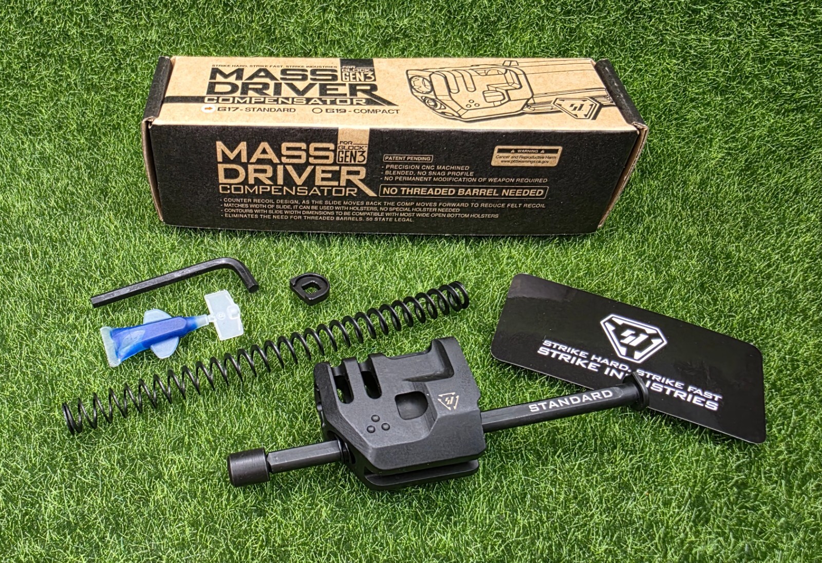 Strike Industries Glock 17 Gen3 Standard Mass Driver Compensator #SI-G3-MDCOMP-S