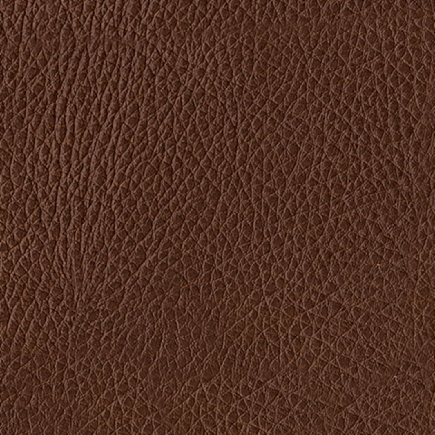 Chic Dark Brown Leather Ottoman with Non-Skid Legs for Ultimate Comfort