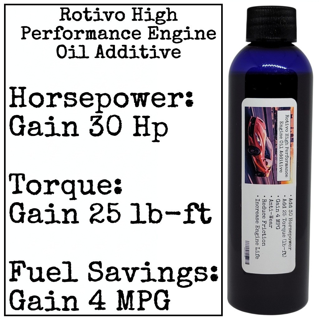 Rotivo Performance Oil Additive + 30 HP - Engine Anti-wear - BMW
