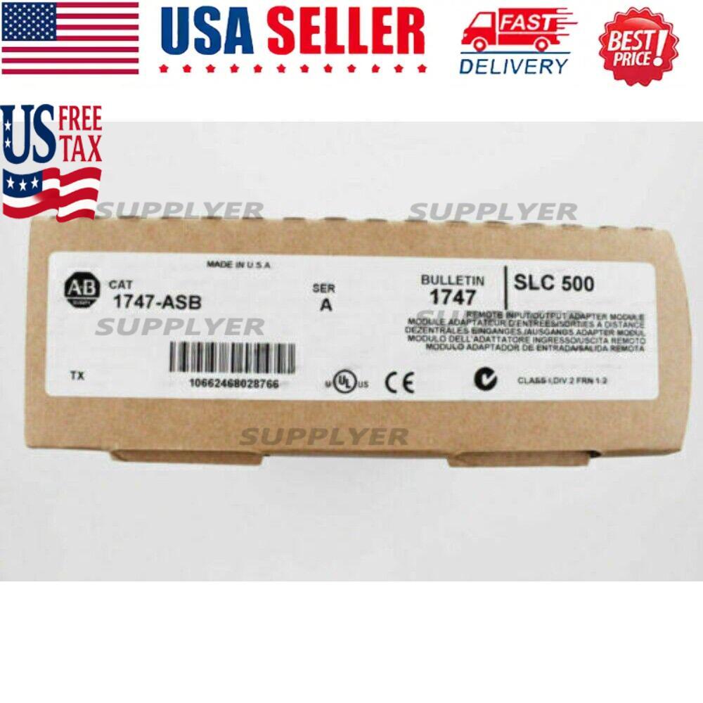 Allen-Bradley 1747-ASB  SLC 500 I/O Adapter Module PLC New Sealed US Free Tax