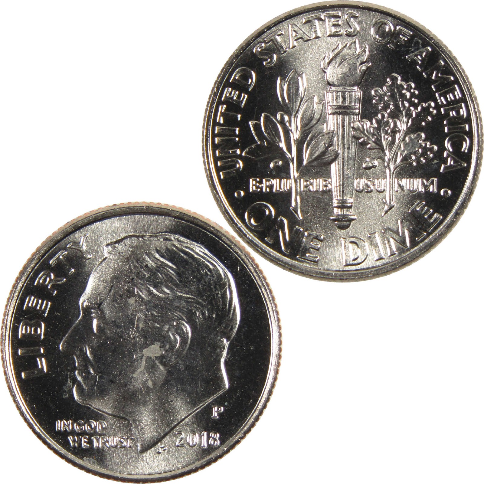 2018 P Roosevelt Dime Uncirculated Clad 10c Coin