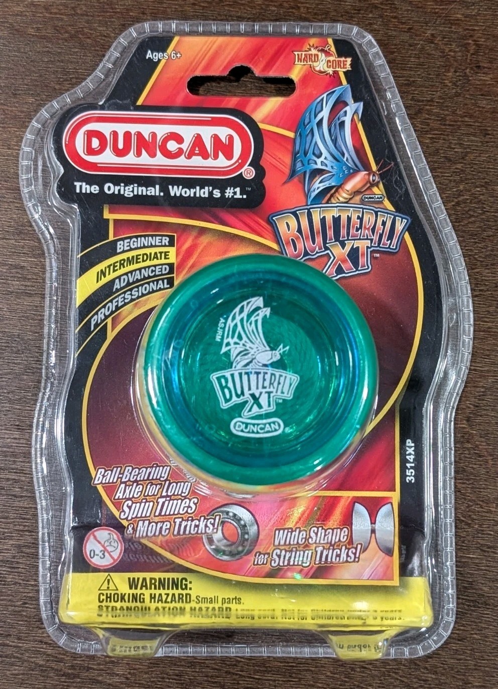 Duncan Butterfly XT Yo-Yo Ball Bearing Axle for Tricks Green & Blue Intermediate