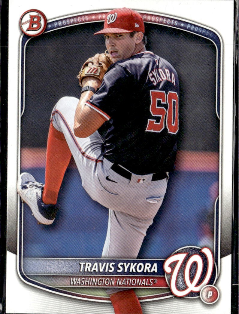 2025 Bowman Draft Paper Travis Sykora Nationals BD-137 5 card lot