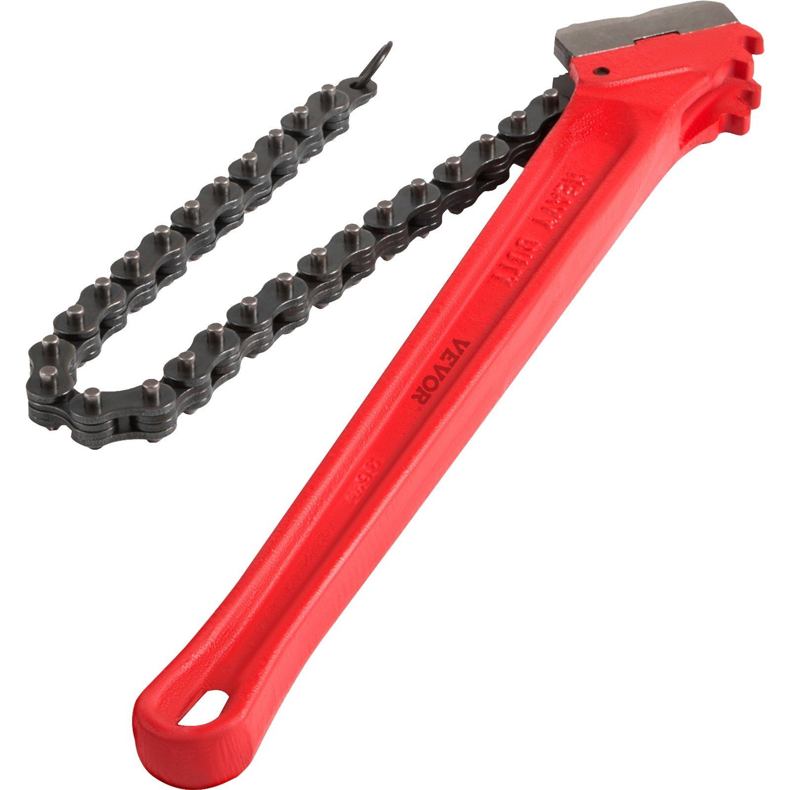 36" Heavy Duty Chain Wrench 4.5-7.5" Oil Filter Plumbing Pipe Tool 30" Chain