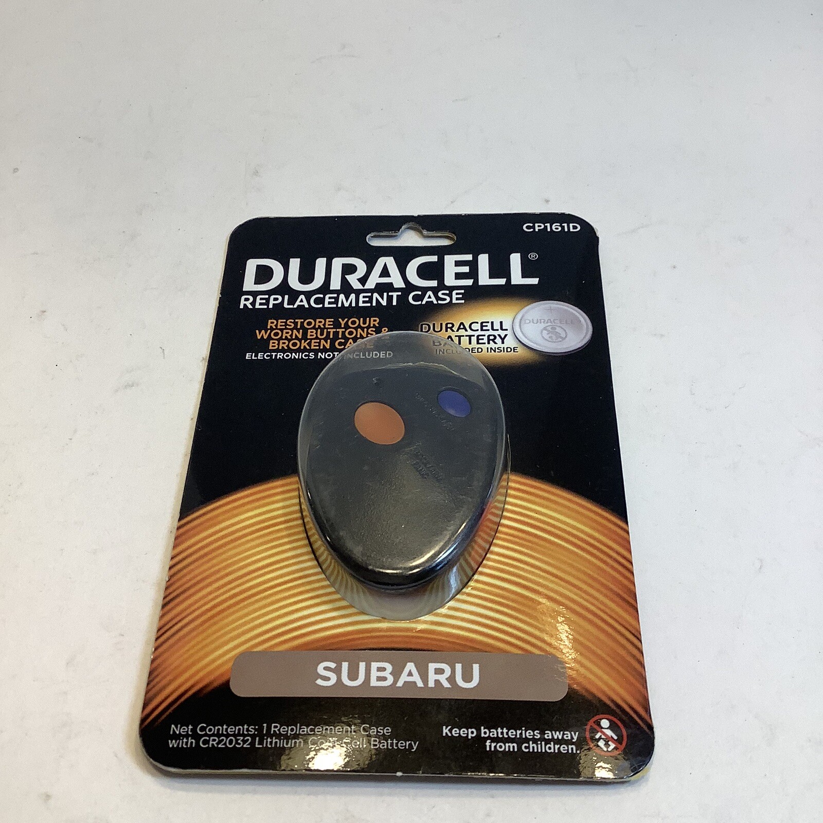 Duracell Plastic Black Automotive Double Sided Replacement Case for SubaruRemote
