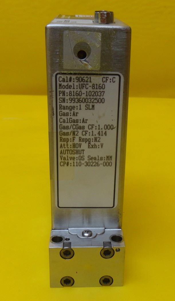 Unit Instruments 8160-102037 Mass Flow Controller MFC 1 SLM Ar UFC-8160 Used