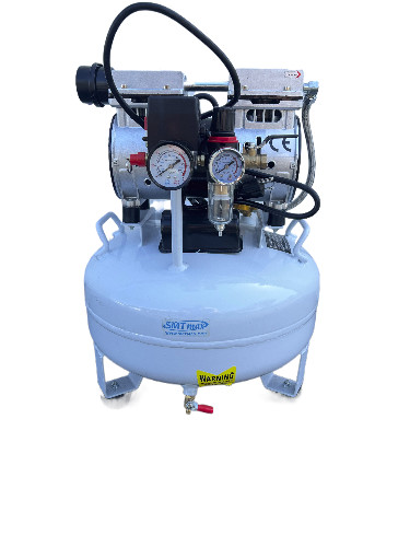 Refurbished Oil-Free Silent Air Compressor 220V 30L 580W SMTmax SL50/8