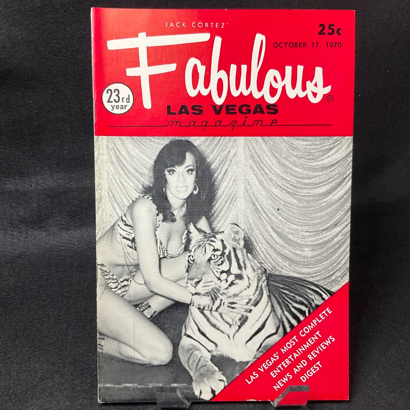 Fabulous Las Vegas Magazine Sonny & Cher, Steve & Eydie, Harry James 10/17/1970