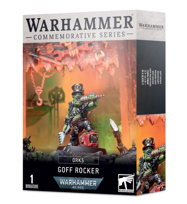 Goff Rocker-NIB-OOP-Orks-GorkaMorka-Boss-Nob-Squig-Christmas 2022-Warhammer 40k