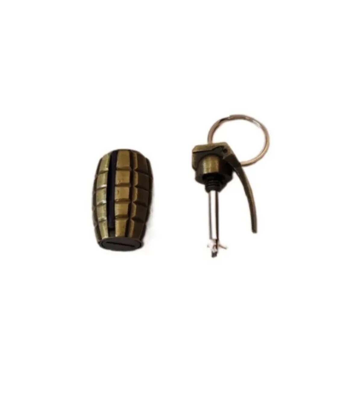 Reusable Metal Matchstick Keychain Ring Flint Match Lighter Fire Starter