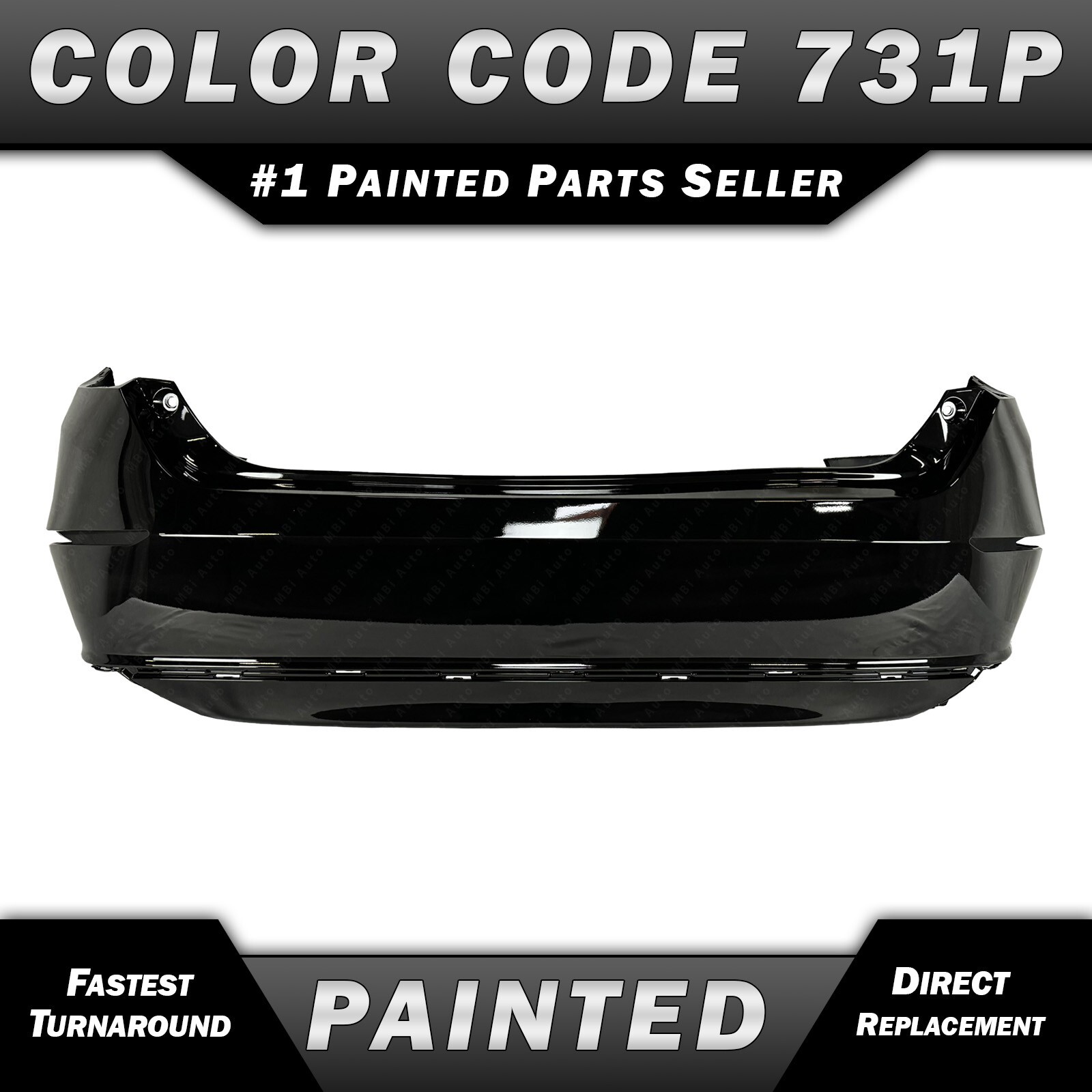 NEW Painted *NH731P Black* Rear Bumper Cover for 2018-2022 Honda Accord 18-22