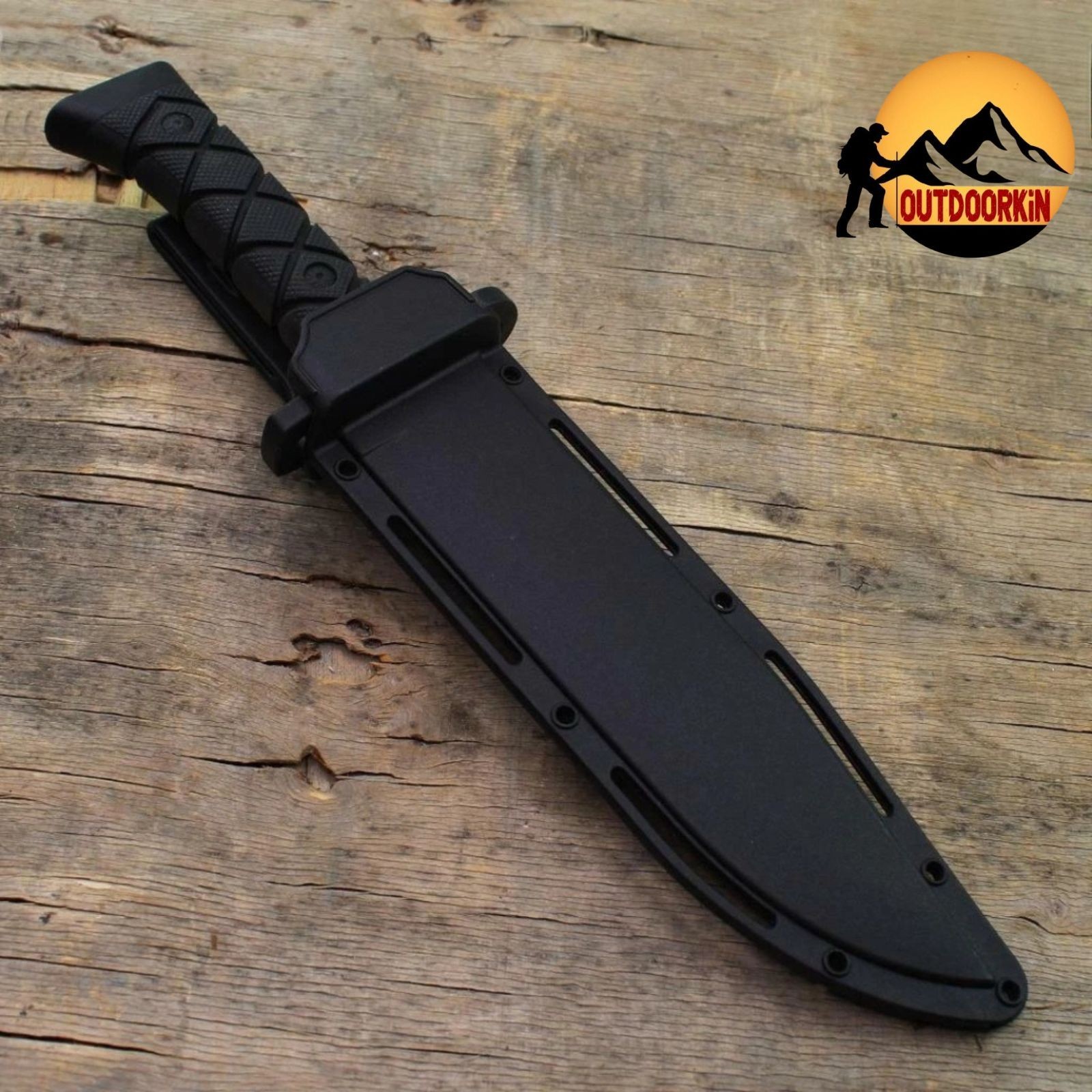 13.5" MILITARY Tactical Combat BOWIE Knife FIXED BLADE Hunting SURVIVAL + Sheath