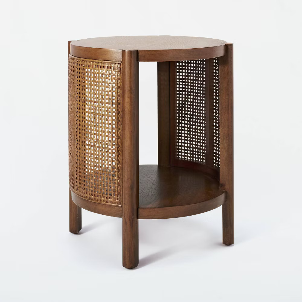Portola Hills Woven Accent Table Natural - Threshold designed with Studio McGee