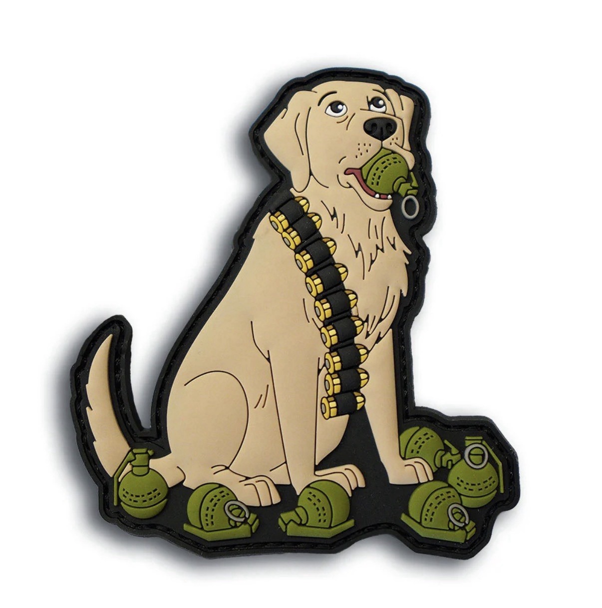 Retriever Dog Patch By PatchfiendDOTcom Funny Morale Collectible