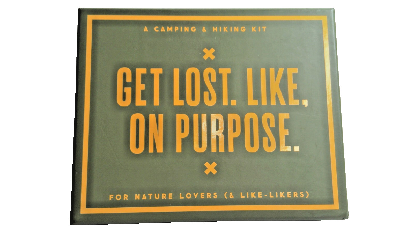 Brass Monkey "Get Lost Like, On Purpose" Camping Survival Kit - Compass, Flint