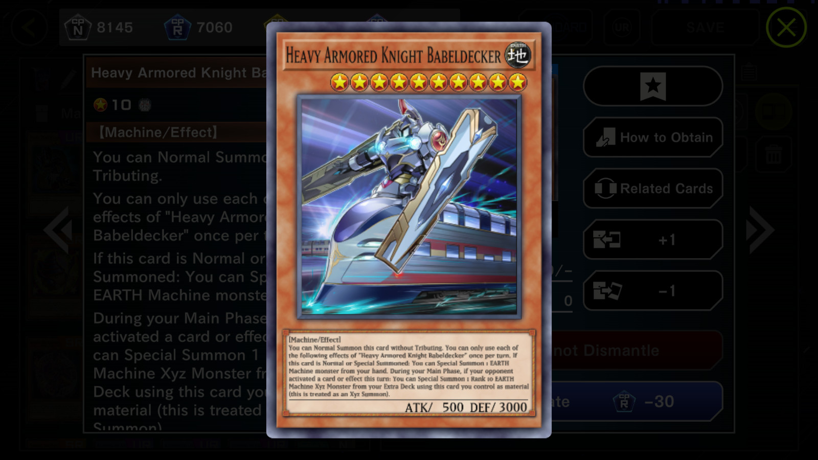 YuGiOh Master Duel - TRAIN Deck (Customizable)