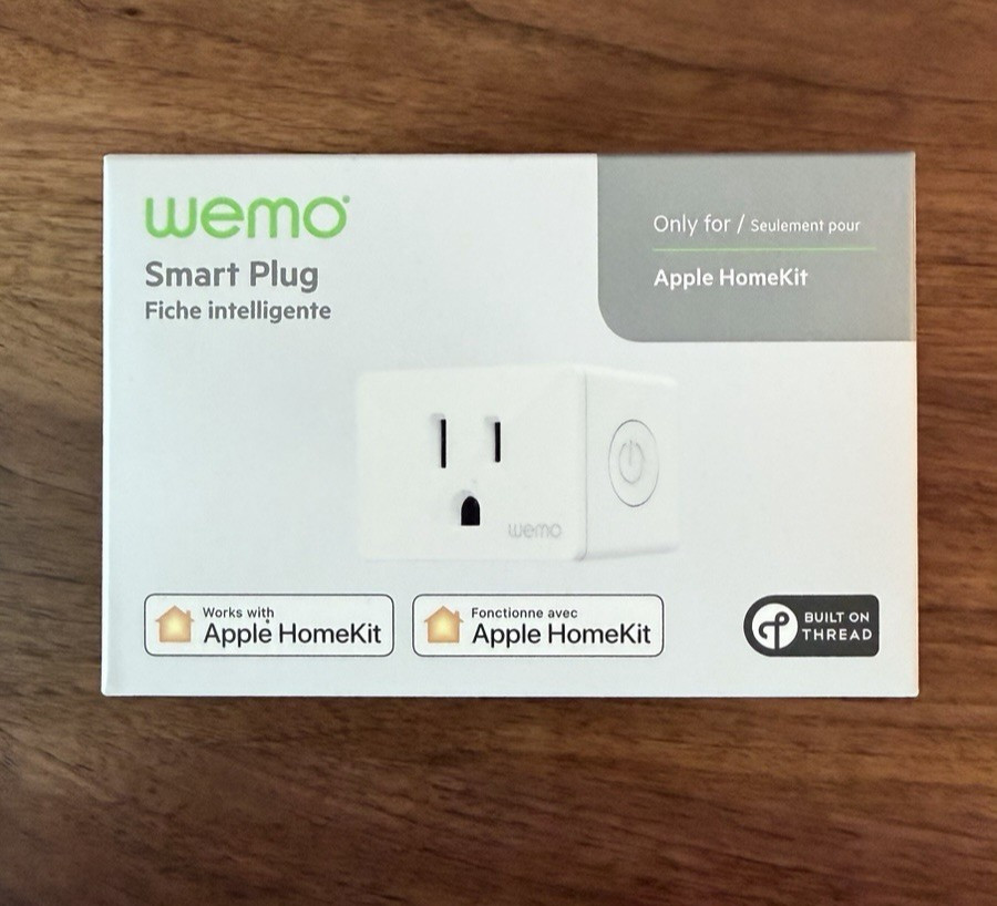 WeMo Smart Plug White Thread Bluetooth Apple HomeKit Easy Setup WSP100