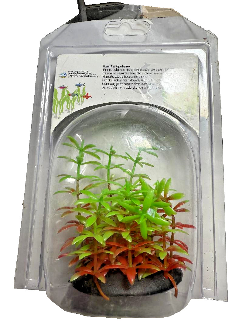 OCEAN FREE AQUA NATURE AQUARIUM PLASTIC PLANT (5-8 CM or 2-3 IN)