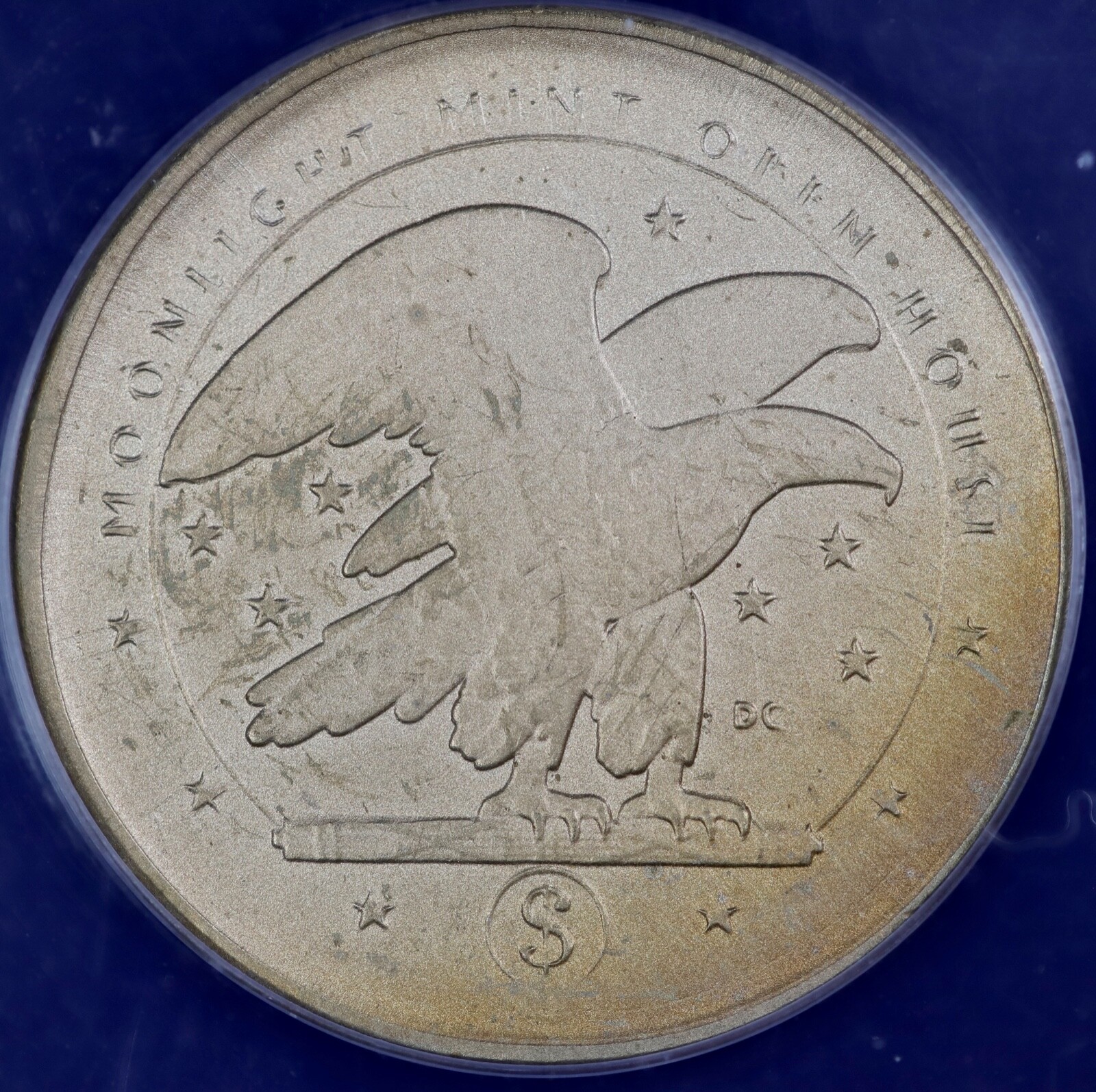 2012 D Token Dan Carr Moonlight Mint Open House O/S Sacagawea Dollar ANACS MS65
