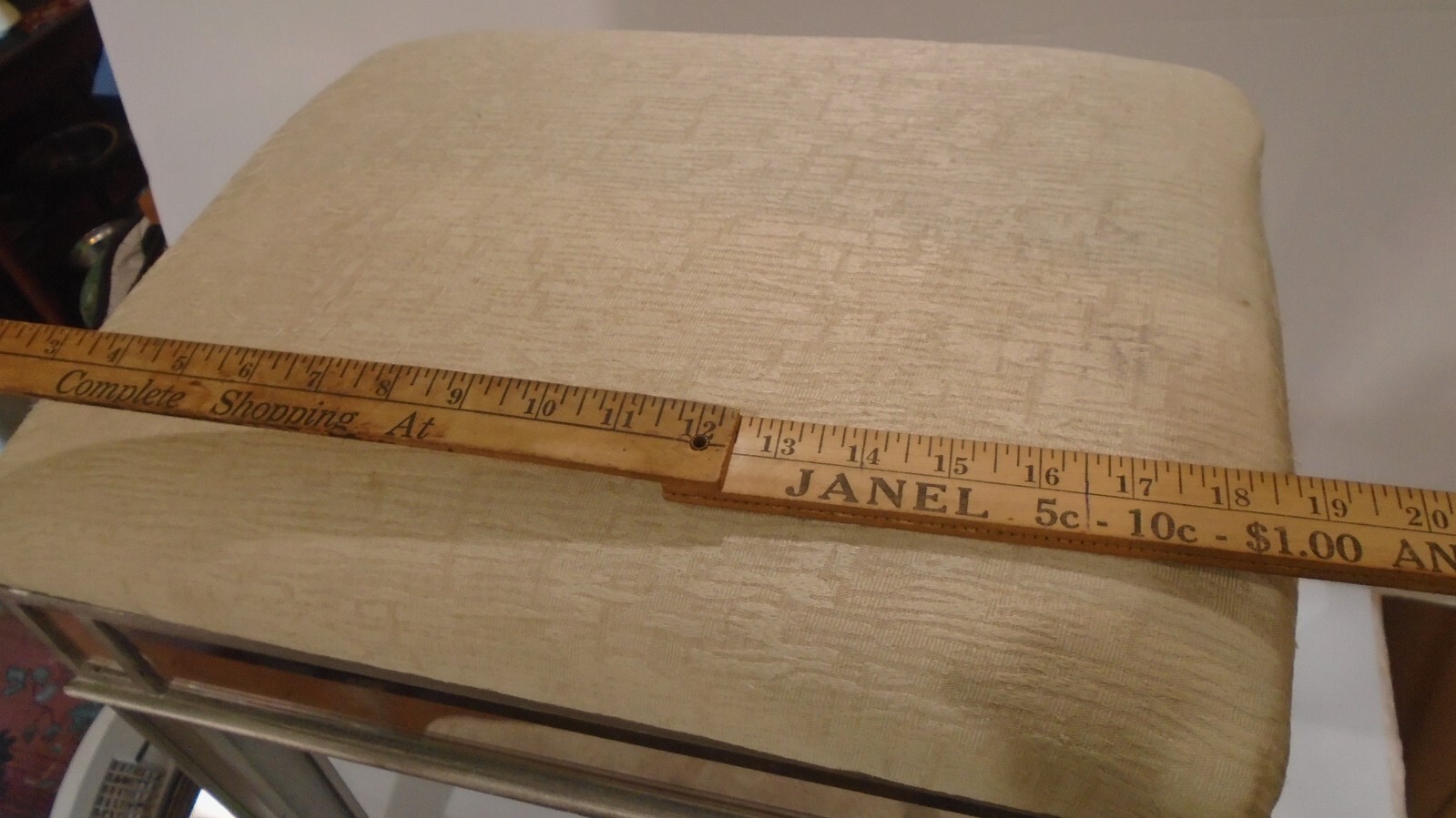 Retro Foot Stool Ottoman Mid Century
