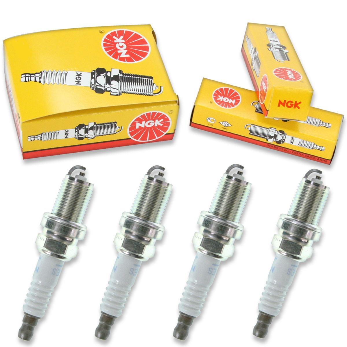 4pcs 10-11 Polaris Sportsman 550 EFI Touring w/ EPS NGK Standard Spark Plugs vt
