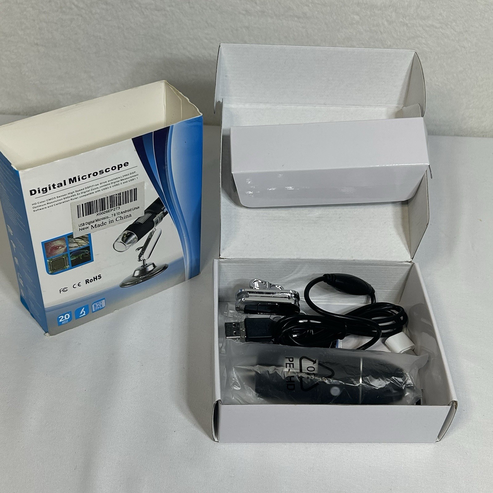 USB Digital Wireless Microscope X0026EP2T3 7 8 10 Android Linux