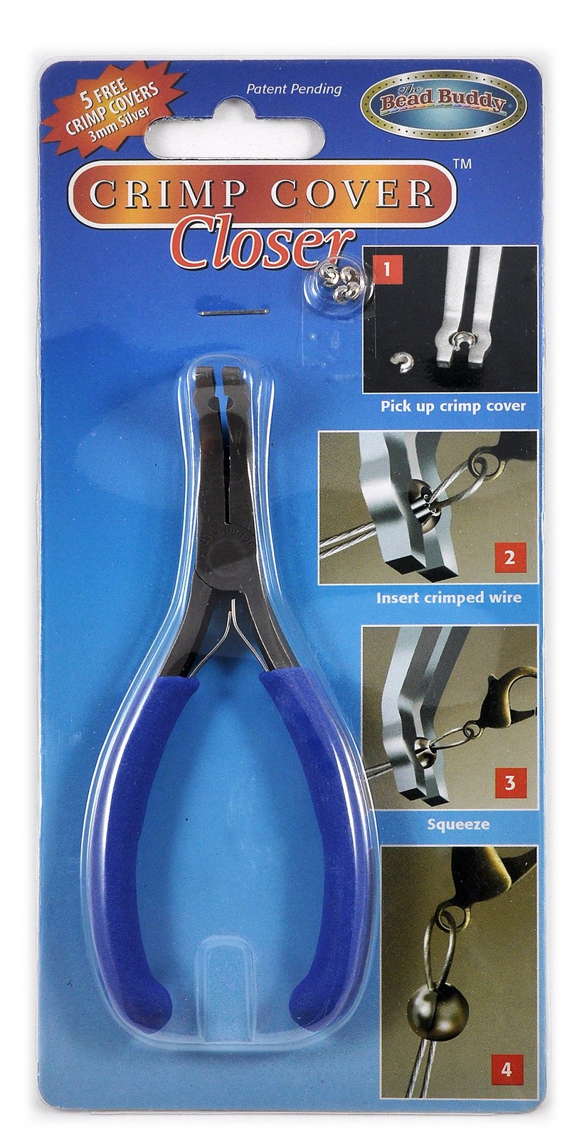 Jewelry Crimping Pliers - Professional Crimp Cover Closer Tool for Jewelry Ma