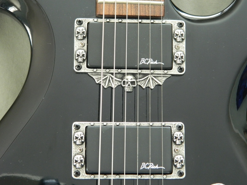 SKULL HUMBUCKER PICKUP RINGS for BC RICH WARBEAST BEAST GUITAR HAND MADE METAL!