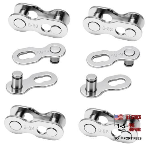 6 Pairs Bicycle Missing Link, Reusable Steel Quick Connector for X6/X7/X8