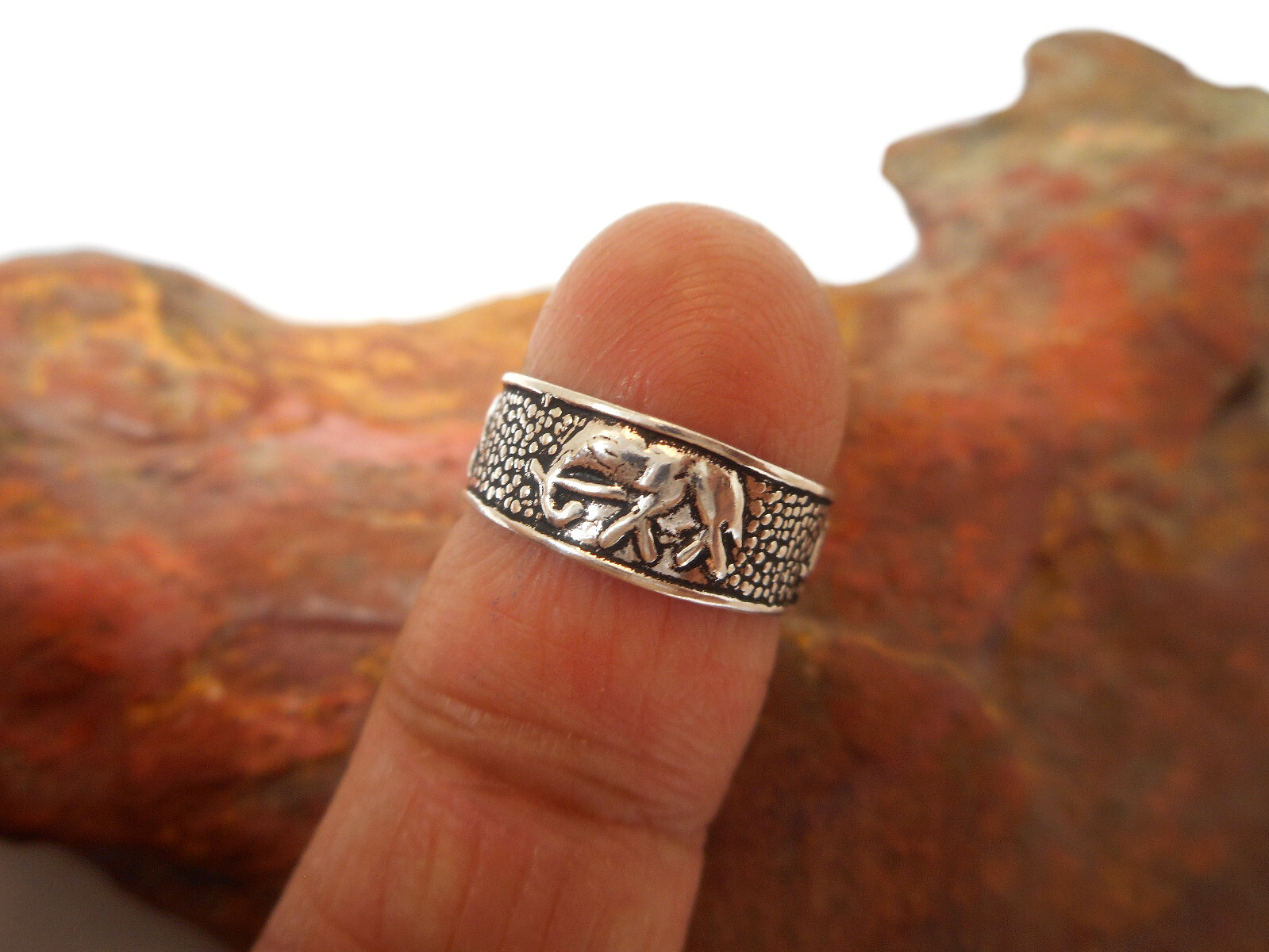 Adjustable Elephant TOE RING Sterling Silver 925