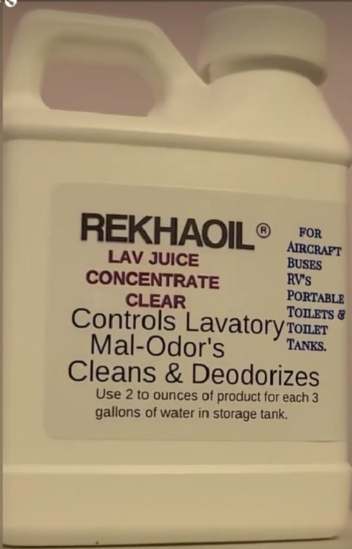 Aircraft Portable Toilet Deodorizer & Cleaner 8.oz Concentrate