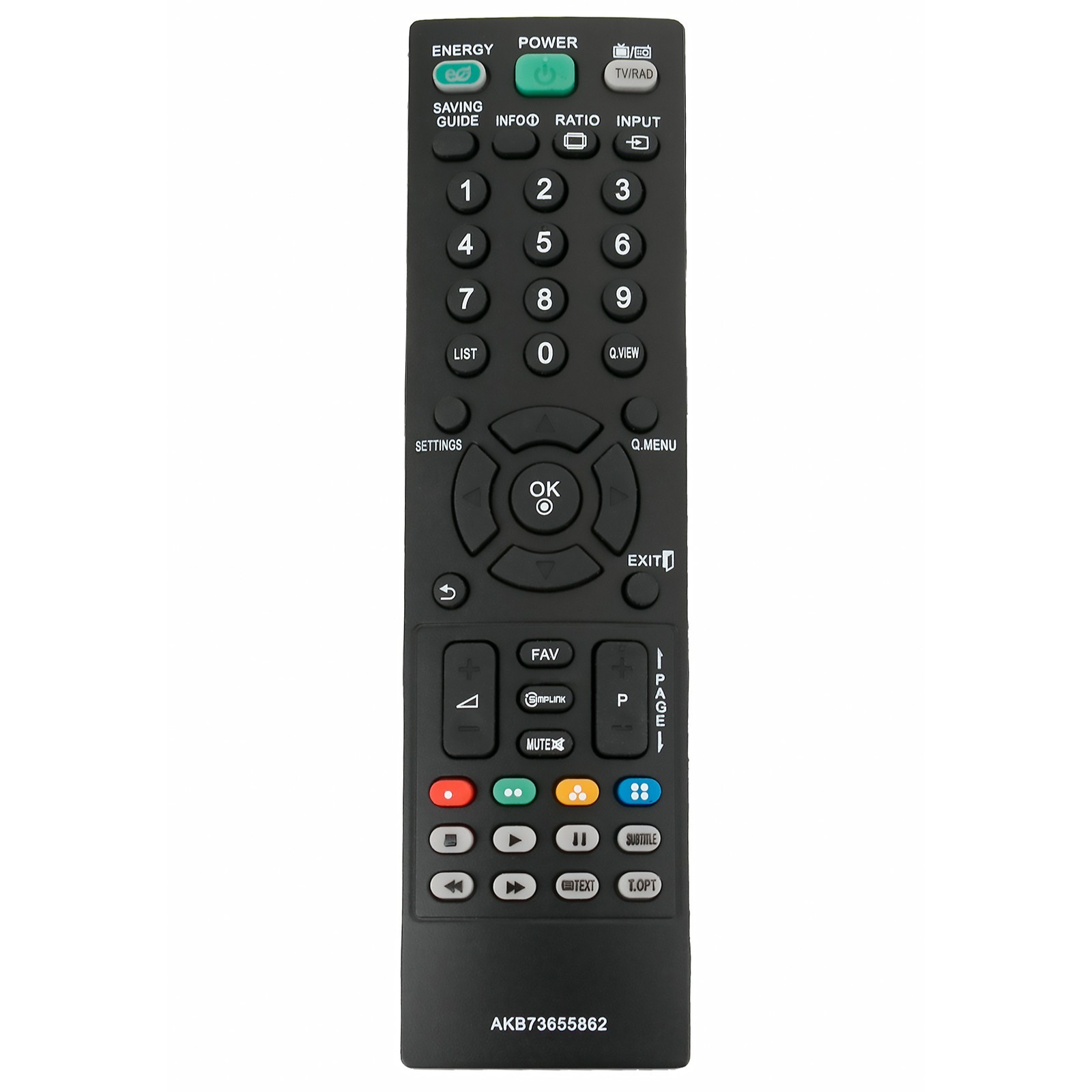 AKB73655862 Replace Remote Fit for LG TV AKB73655804 AKB73655811 22CS460-TA