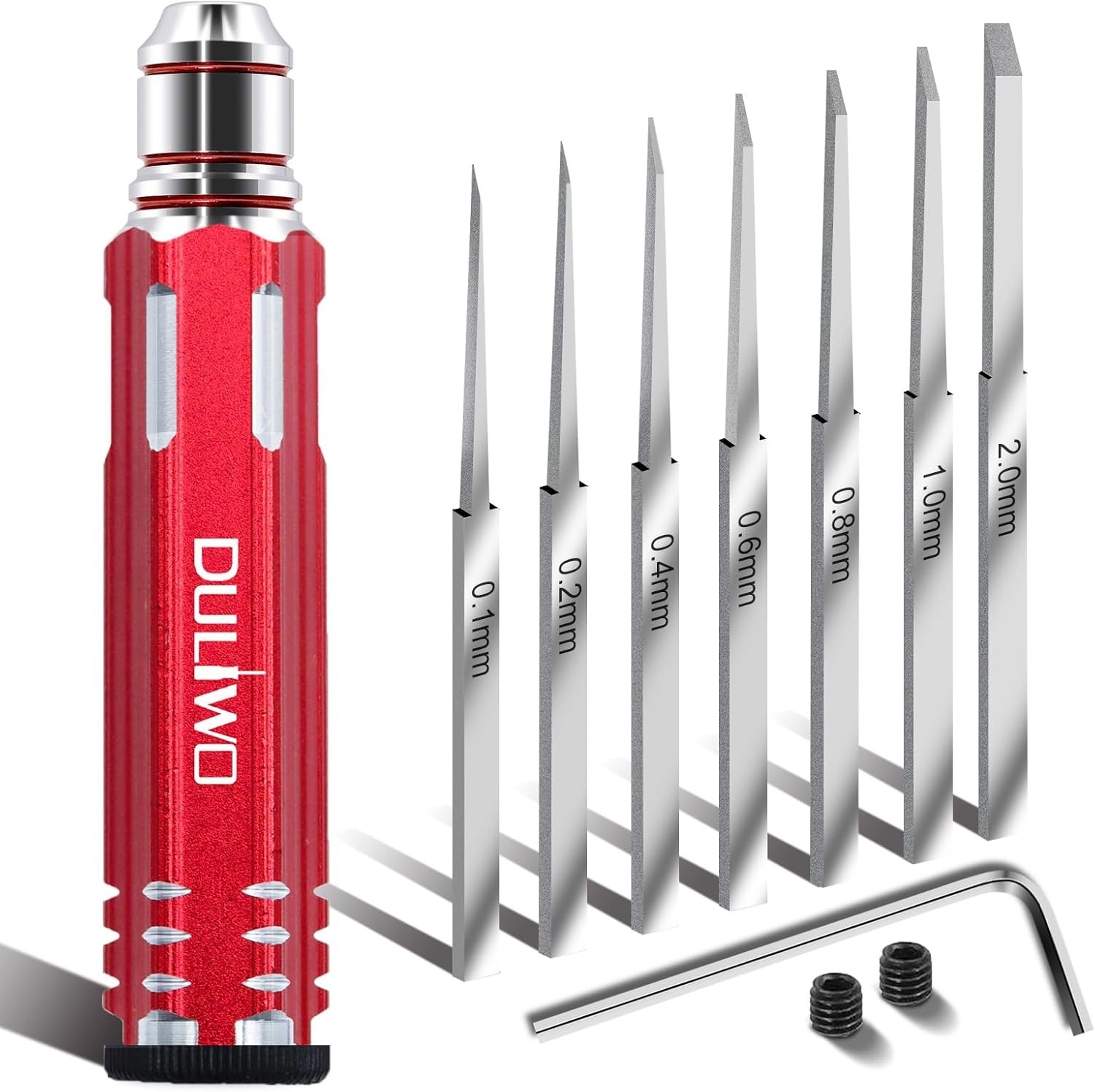 Modeling Scriber Tool with Seven Blades, Resin Carving Line Chisel for Scale