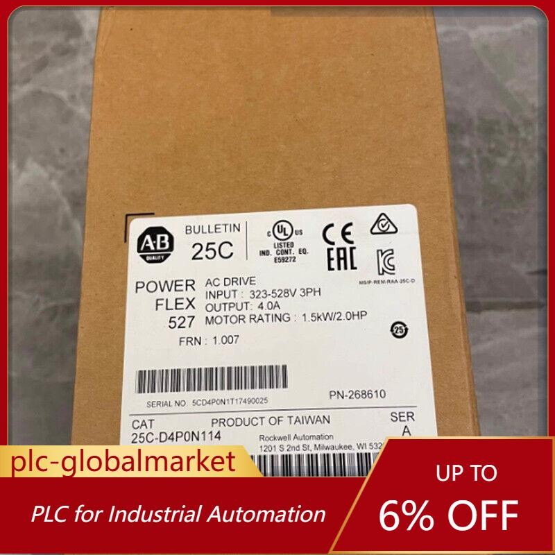 Allen-Bradley New Original Genuine Inverter 25C-D4P0N114 US Free Tax