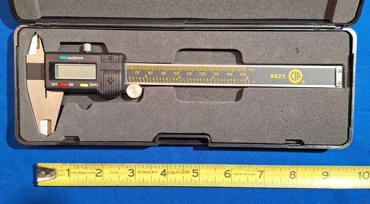 CIA Columbia International Automotive 9625 6" Digital Caliper Metric & SAE &case