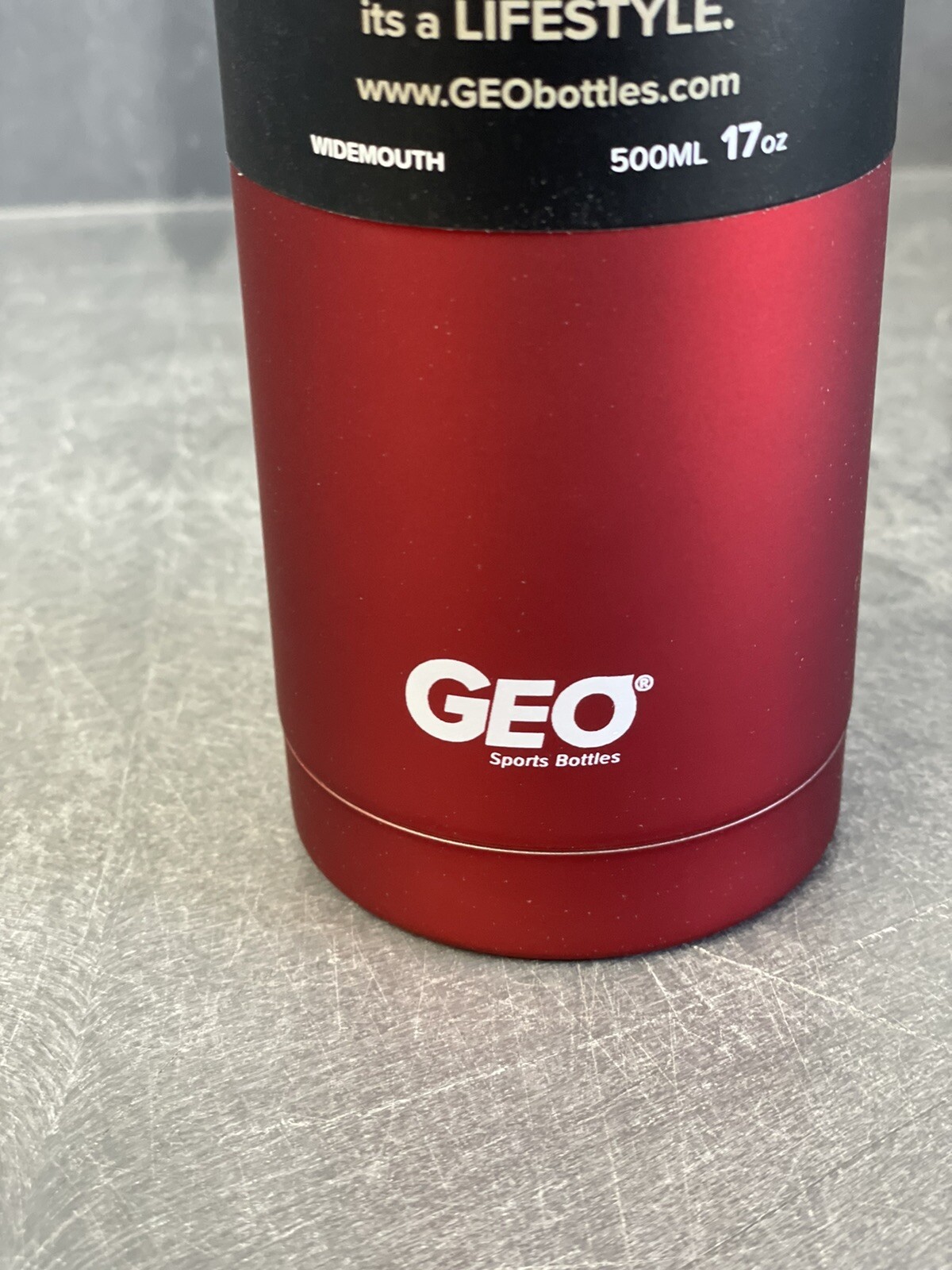 GEO Bottle 500ML (17oz) Red/BTSS17SBRD