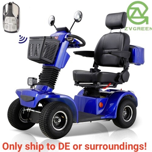 500W Heavy Duty 4-Wheel Adult Senior Mobility Scooter 48V 20AH 31 miles 330lb